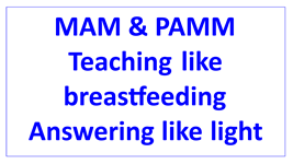 teaching like breastfeeding answering like seeing light en